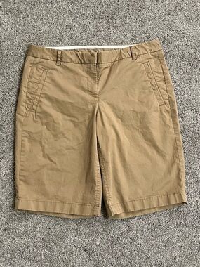 J. Crew | Excellent Condition! Classic Preppy Khaki Cotton Bermuda Shorts Size 6